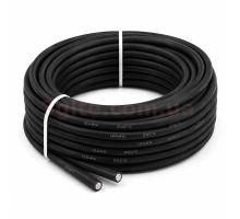 Кабель силиконовый 12 AWG 3.3mm², 600V/1000V, -60°C до +200°C черный